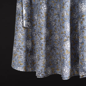 Sanganeri hand cotton wrap around skirt 42 - handcrafted