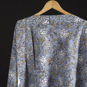 Sanganeri hand cotton wrap around skirt 42 - handcrafted