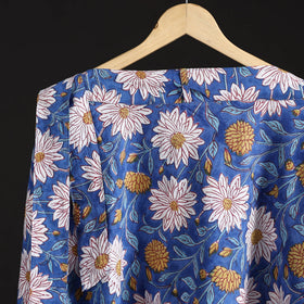 Sanganeri hand cotton wrap around skirt 54 - handcrafted