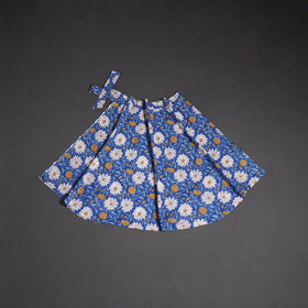 Sanganeri hand cotton wrap around skirt 54 - handcrafted