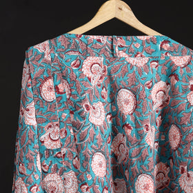 Sanganeri hand cotton wrap around skirt 56 - handcrafted