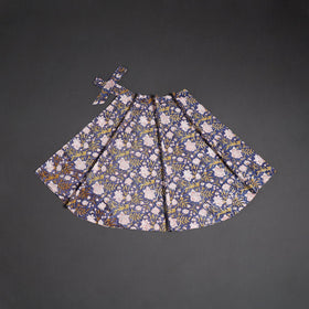 Sanganeri hand cotton wrap around skirt 57 - handcrafted