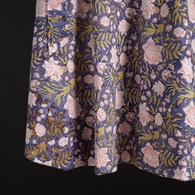 Sanganeri hand cotton wrap around skirt 57 - handcrafted