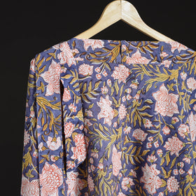 Sanganeri hand cotton wrap around skirt 57 - handcrafted