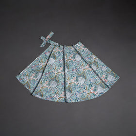 Sanganeri hand cotton wrap around skirt 73 - handcrafted
