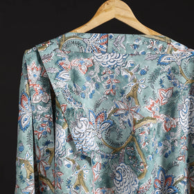 Sanganeri hand cotton wrap around skirt 73 - handcrafted