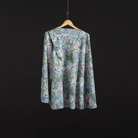 Sanganeri hand cotton wrap around skirt 73 - handcrafted