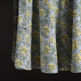 Sanganeri hand cotton wrap around skirt 75 - handcrafted