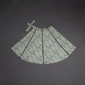 Sanganeri hand cotton wrap around skirt 75 - handcrafted
