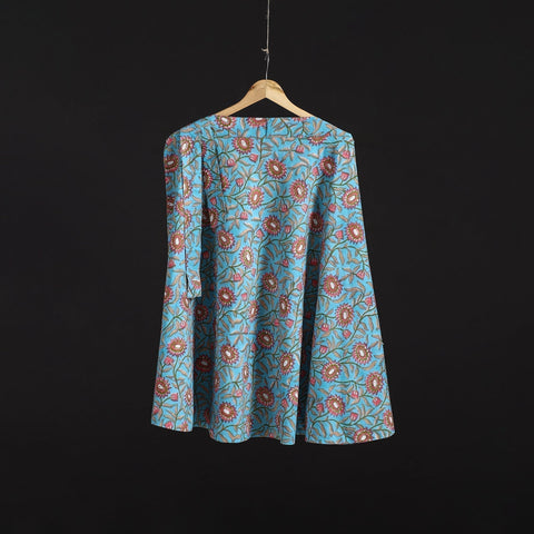 Sanganeri hand cotton wrap around skirt 80 - handcrafted