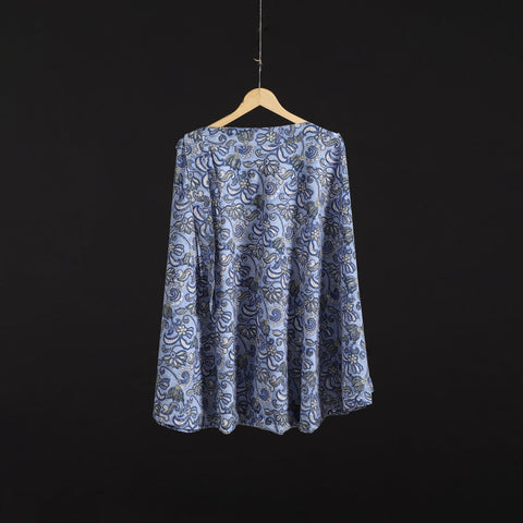 Sanganeri hand cotton wrap around skirt 82 - handcrafted