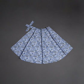 Sanganeri hand cotton wrap around skirt 82 - handcrafted