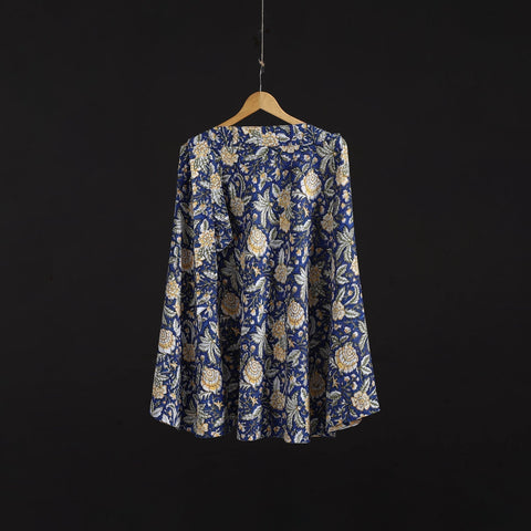 Sanganeri hand cotton wrap around skirt 87 - handcrafted