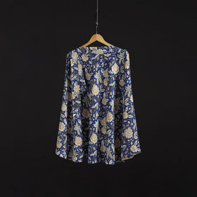 Sanganeri hand cotton wrap around skirt 87 - handcrafted