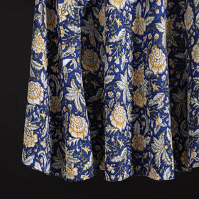 Sanganeri hand cotton wrap around skirt 87 - handcrafted