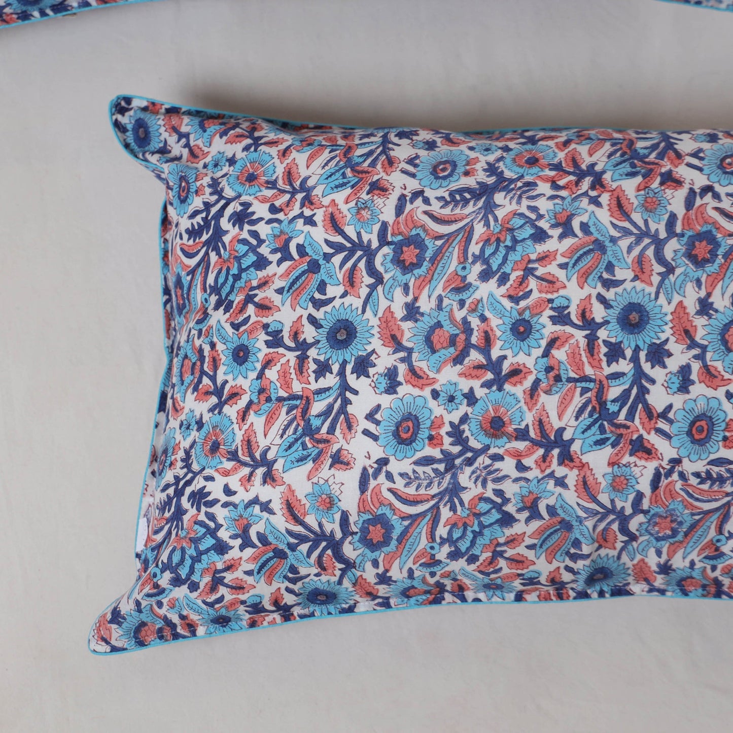 Sanganeri hand block print pillow cover (set of 2) 10