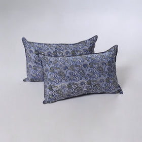 Sanganeri hand block print pillow covers (set of 2) 01