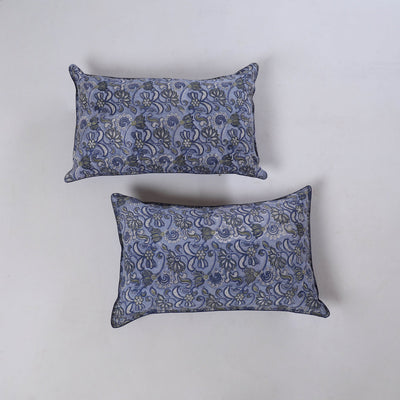 Sanganeri hand block print pillow covers (set of 2) 01