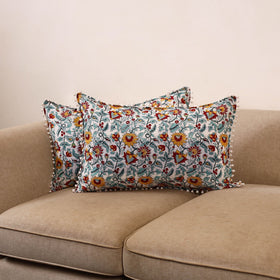 Sanganeri hand pillow covers (set of 2) 41 - handcrafted