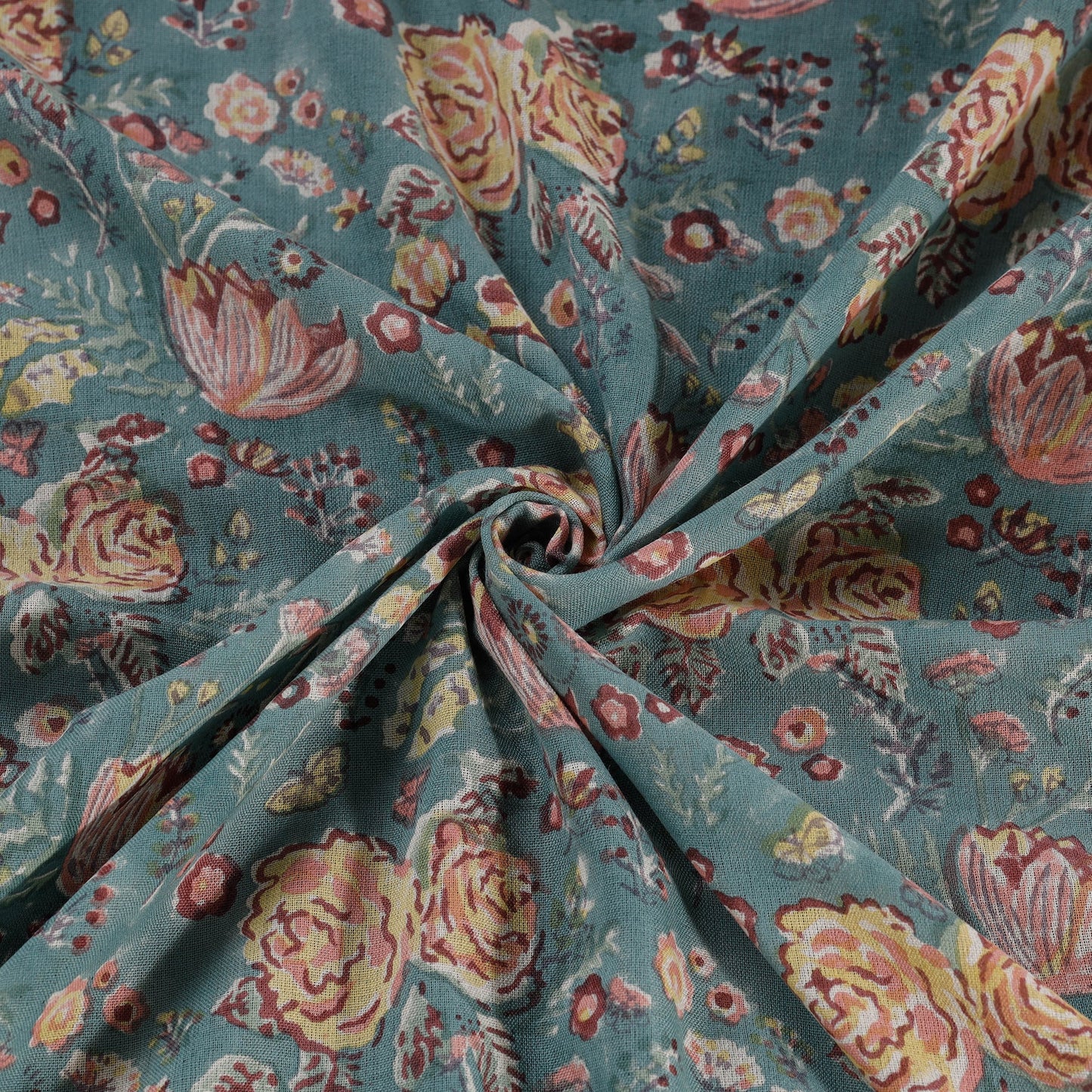 Sanganeri handloom pure wool fabric 07 - handcrafted