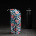Blue Sanganeri Block Printed Cotton 1LWater Bottle Cover