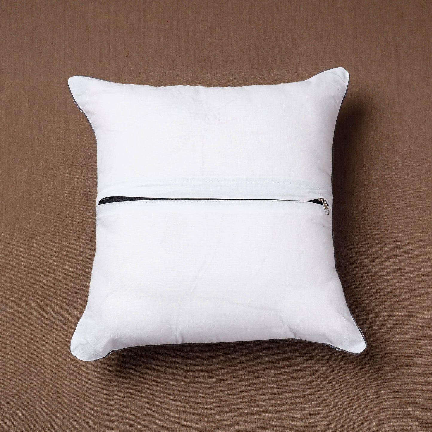 Blue Sanganeri Block Printed Cotton Cushion Cover 