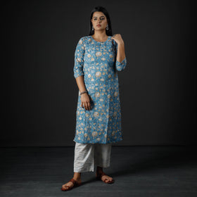 Sanganeri Kurta with Palazzo & Dupatta Set