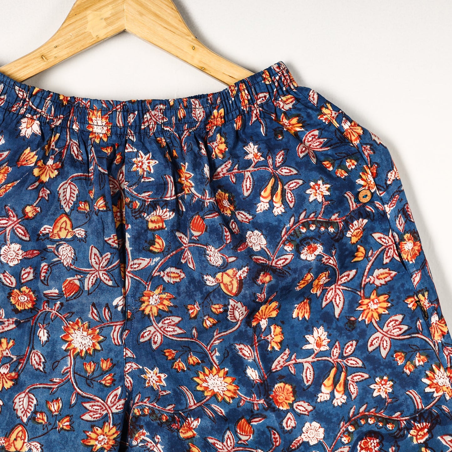 Buy Sanganeri Block Printed Cotton Unisex Boxer/Shorts Online at iTokri.com