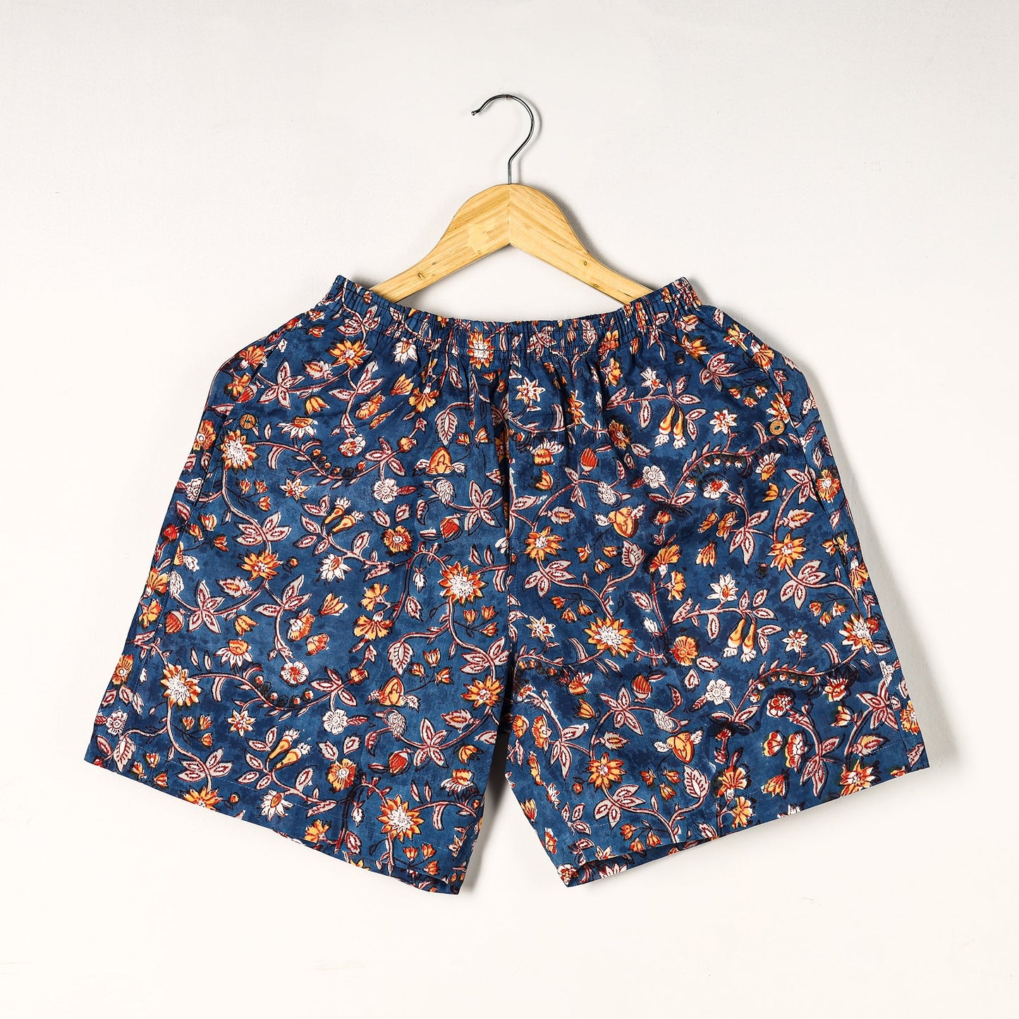 Buy Sanganeri Block Printed Cotton Unisex Boxer/Shorts Online at iTokri.com