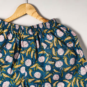  Sanganeri Block Printed Cotton Unisex Boxer/Shorts 