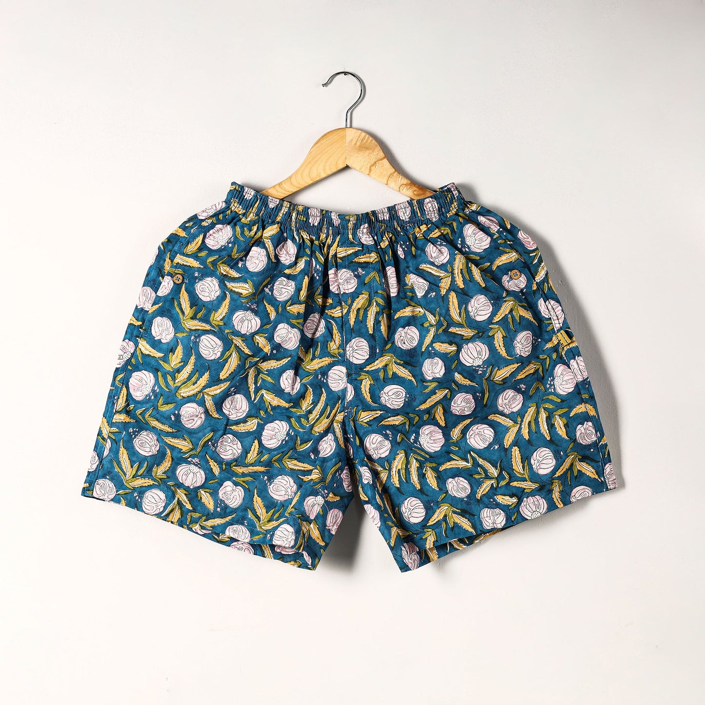  Sanganeri Block Printed Cotton Unisex Boxer/Shorts 