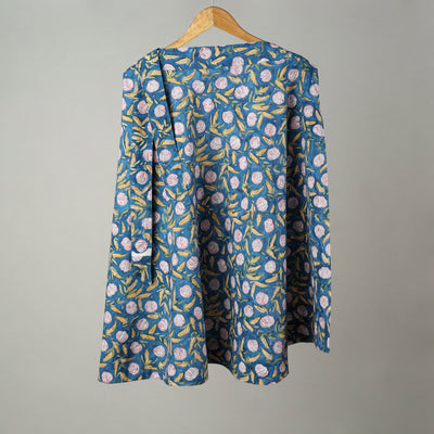  Sanganeri Block Printed Cotton Wrap Around Skirt