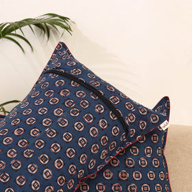 Blue - set of 2 akola hand pillow covers 103 - handcrafted