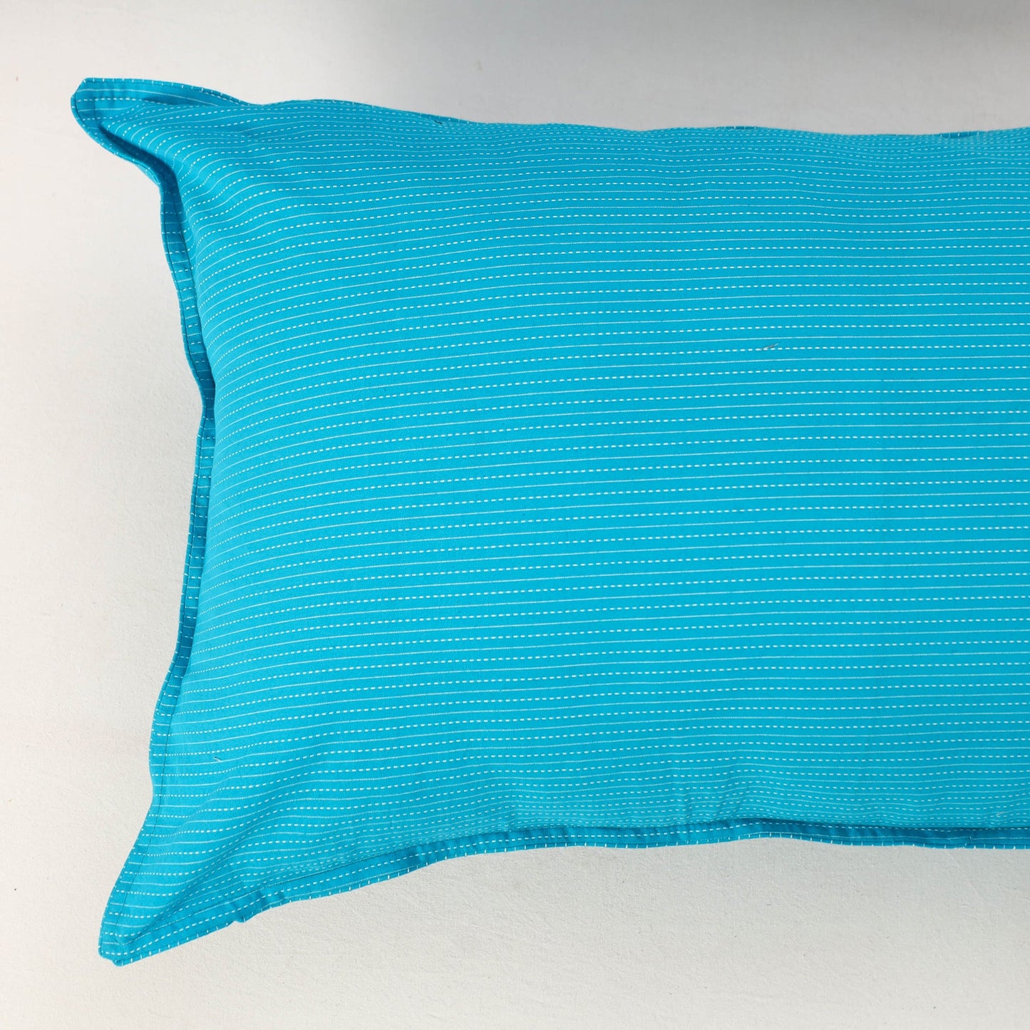 Blue - set of 2 kantha stitch cotton pillow covers 23