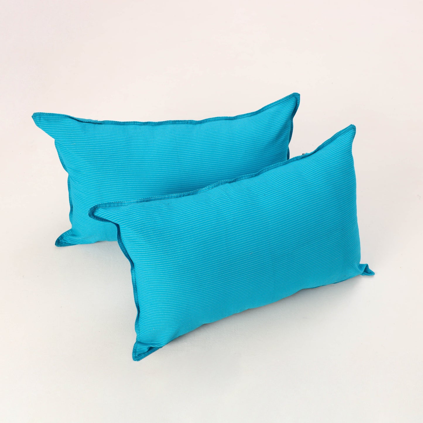 Blue - set of 2 kantha stitch cotton pillow covers 23