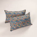 Buy Blue Set of 2 Sanganeri Block Print Cotton Pillow Covers