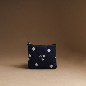 Blue - set of 3 - handmade cotton utility pouches 01
