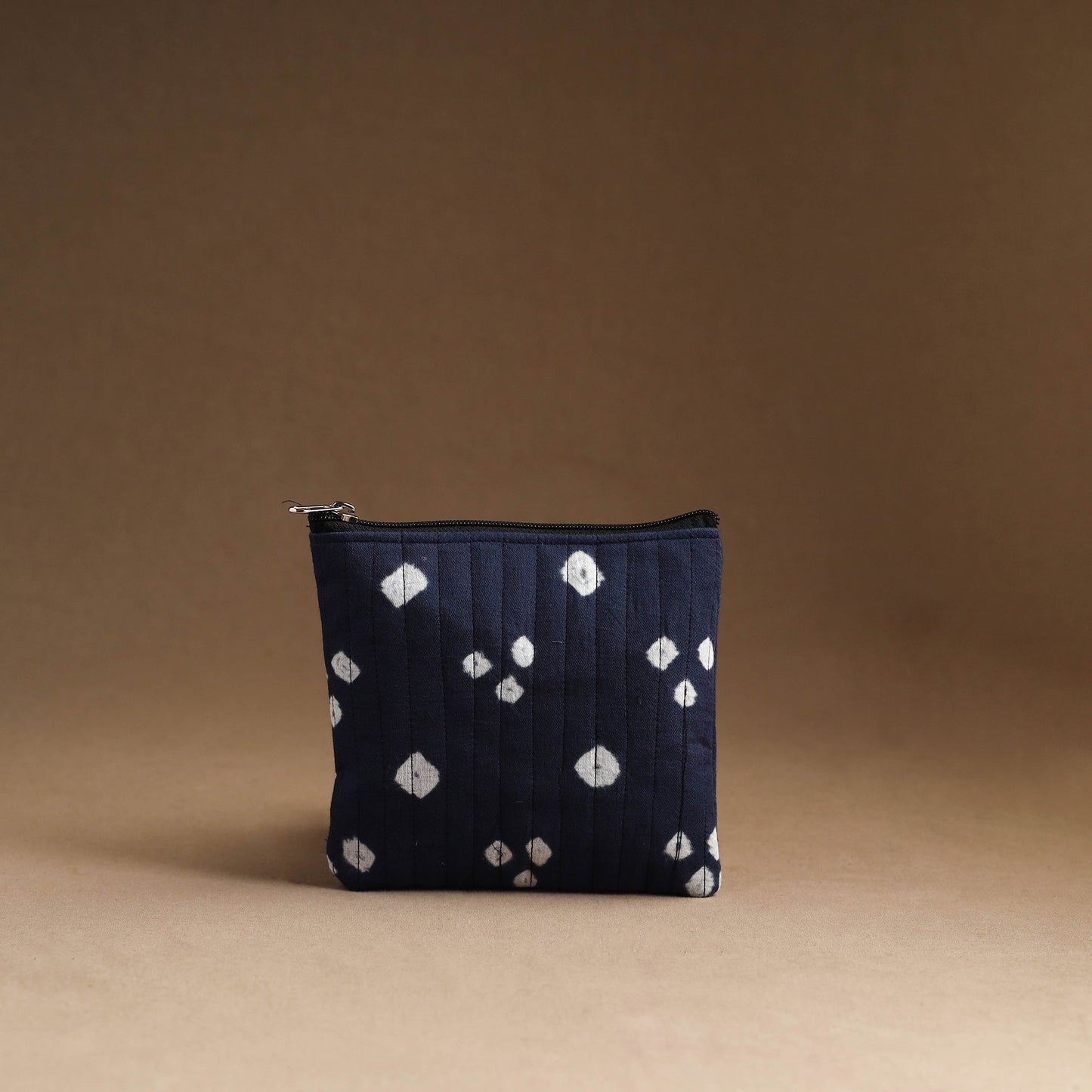 Blue - set of 3 - handmade cotton utility pouches 01