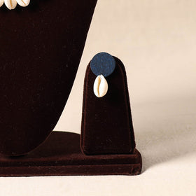 Blue Shell Work Fabart Necklace Set