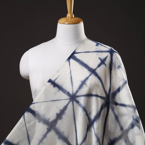  Shibori Tie-Dye Chanderi Silk Handloom Fabric 