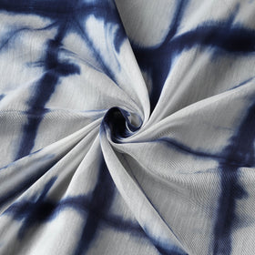  Shibori Tie-Dye Chanderi Silk Handloom Fabric 