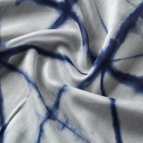  Shibori Tie-Dye Chanderi Silk Handloom Fabric 
