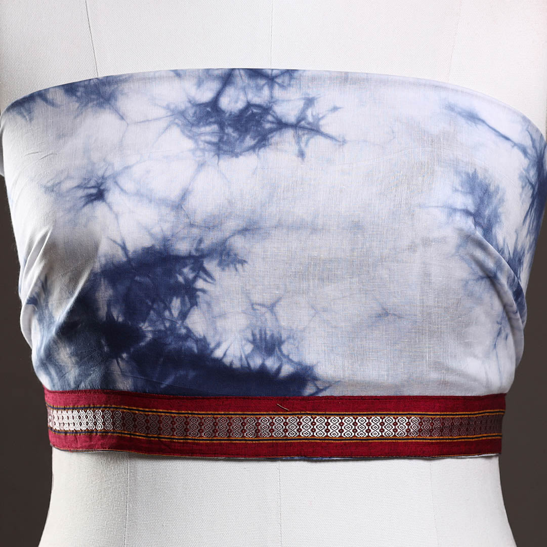 Buy Shibori Tie-Dye Cotton Blouse Piece 