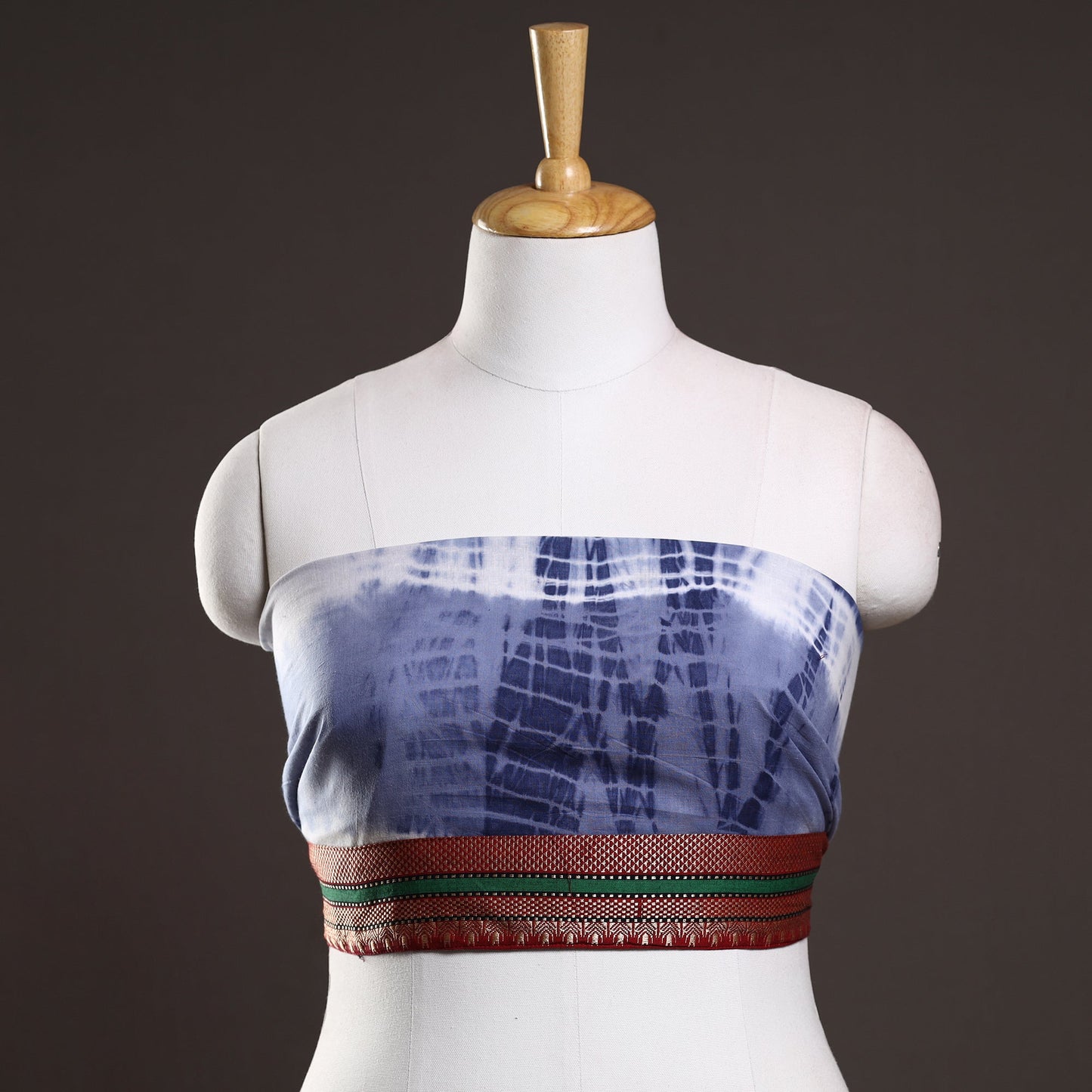 Buy Shibori Tie-Dye Cotton Blouse Piece 