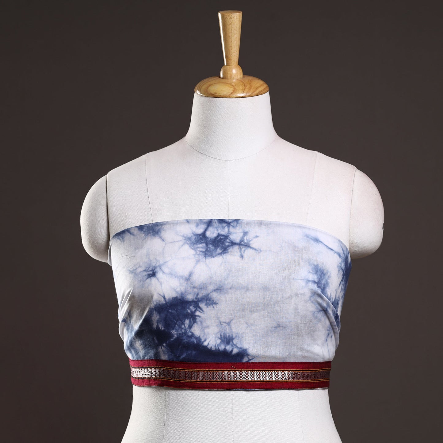 Buy Shibori Tie-Dye Cotton Blouse Piece 