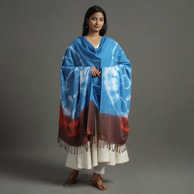  Shibori Tie-Dye Cotton Dupatta with Tassels 97 