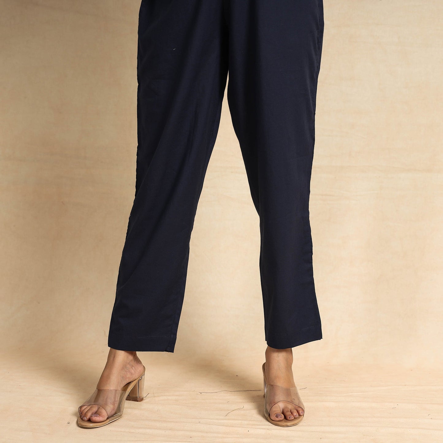 Blue Shibori Tie-Dye Cotton Kaftan & Pyjama Night Suit Set 