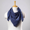 Blue - Shibori Tie-Dye Cotton Scarf