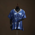 Shibori tie-dye gota work cotton kaftan (short) 12