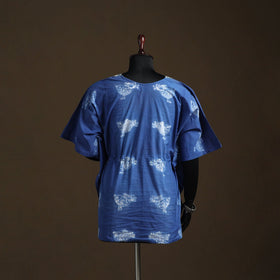 Shibori tie-dye gota work cotton kaftan (short) 12